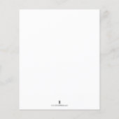 Vlinder Baby shower Kinder Activiteit Kleurplaat Flyer (Achterkant)