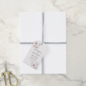 Vlinder Baby shower meisje cadeau Label Cadeaulabel (Met Touw)