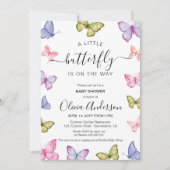 Vlinder Baby shower neutraal Kaart (Voorkant)