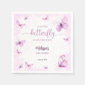 Vlinder Baby Shower Servet (Voorkant)