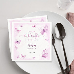 Vlinder Baby Shower Servet