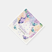 Vlinder Baby Shower Servetten (Hoek)