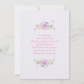 Vlinder Baby Shower Uitnodiging (Achterkant)