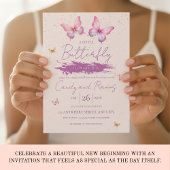 Vlinder Baby Shower Uitnodiging