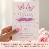 Vlinder Baby Shower Uitnodiging