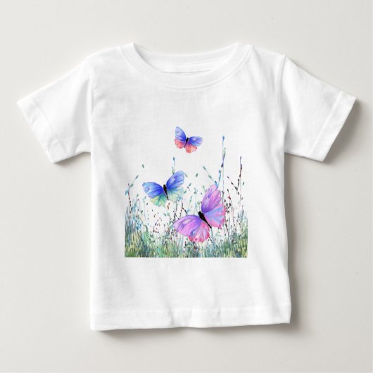 Vlinder Baby T-shirt lente (Voorkant)