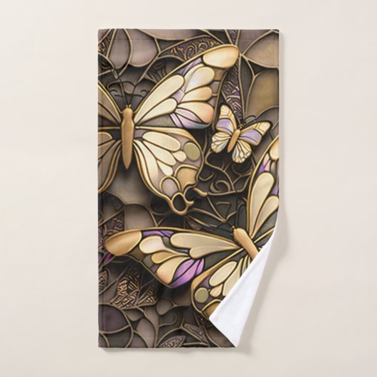 vlinder bad handdoek (Handdoek)