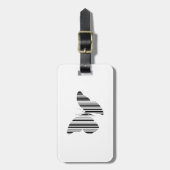 VLINDER BAR CODE Vlinders Patroon Ontwerp Bagagelabel (Voorkant verticaal)
