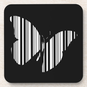 VLINDER BAR CODE Vlinders Patroon Ontwerp Drankjes Onderzetter