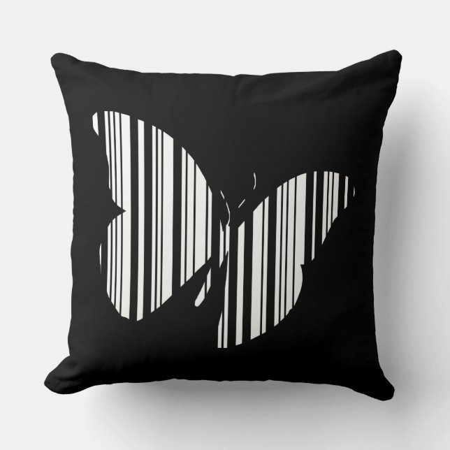 VLINDER BAR CODE Vlinders Patroon Ontwerp Kussen (Voorkant)