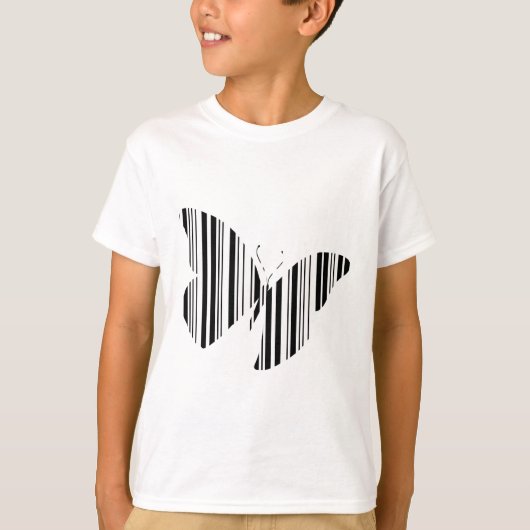 VLINDER BAR CODE Vlinders Patroon Ontwerp T-shirt (Voorkant)