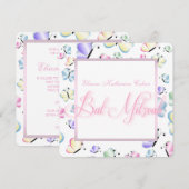 Vlinder Bat Mitzvah Kaart (Voorkant / Achterkant)