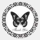 Vlinder: Bedankt Sticker (Voorkant)