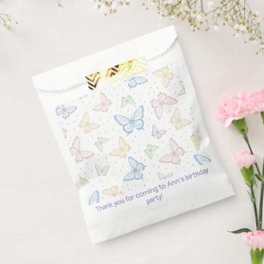 Vlinder Bedankzakje (Gezegeld)