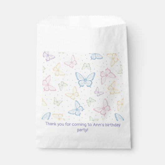 Vlinder Bedankzakje (Voorkant)
