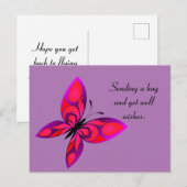 Vlinder Beterschap Kaart (Voorkant / Achterkant)