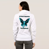 Vlinder/Bewustzijn...Dysautonomie Hoodie (Achterkant volledig)