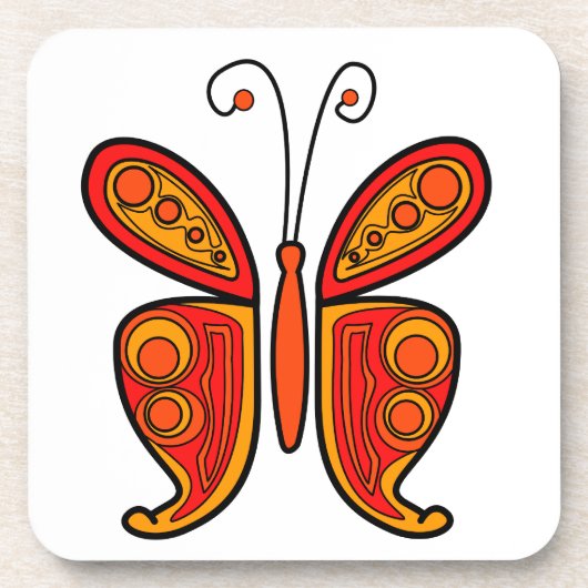 vlinder bier onderzetter (Voorkant)