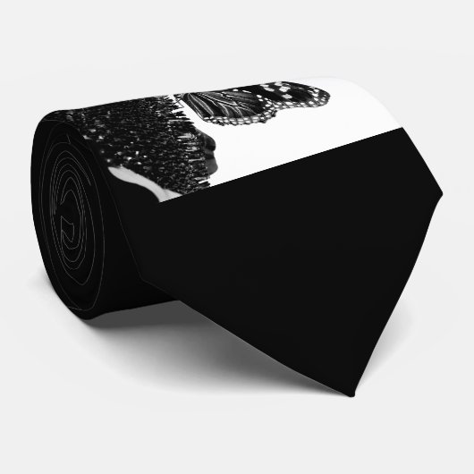 vlinder blacq stropdas (Opgerold)