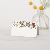  vlinder blanco handgeschreven bruiloft plaatskaartje (Voorkant)