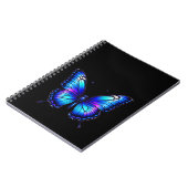 Vlinder blauw notitieboek (Linkerzijde)