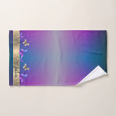 Vlinder blauwe handdoek (Handdoek)