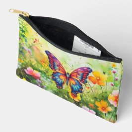 Vlinder Blauwe Oranje Vleugels Etui