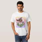 Vlinder Bleke Papaver  T-shirt (Voorkant volledig)