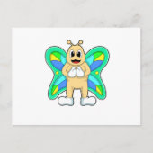 Vlinder blij briefkaart (Voorkant)