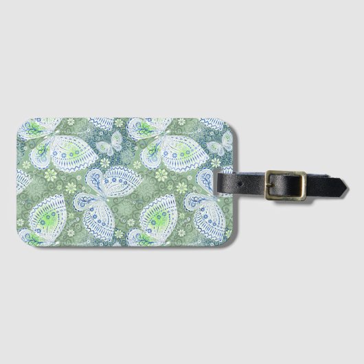 "Vlinder Bliss Broek" Bagagelabel (Voorkant (horizontaal))