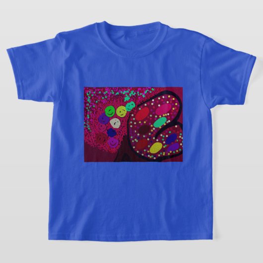 Vlinder Bloeiende Rozenboom T-shirt (Laagn)