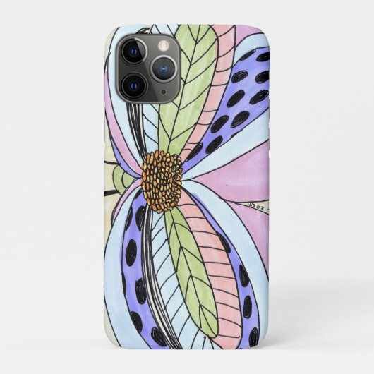 Vlinder Bloem Blank Case-Mate iPhone Case (Achterkant)