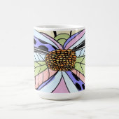 Vlinder Bloem Blank Koffiemok (Center)