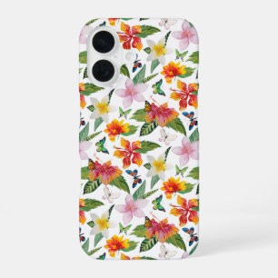 Vlinder Bloem iPhone 16 Hoesje