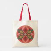 Vlinder Bloem Mandala Tote Bag (Achterkant)