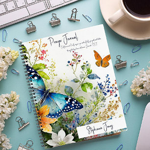 Vlinder bloem persoonlijk gebedenboek notitieboek