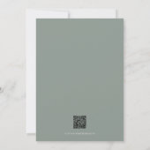 Vlinder Bloem QR Code Bruidsmeisjesfeest Kaart (Achterkant)