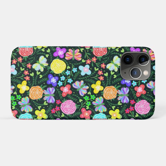 Vlinder Bloem Regenboog Case-Mate iPhone Case (Achterkant (horizontaal))