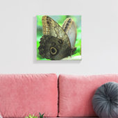 Vlinder Bloem Schilderij op Canvas Afdruk (Insitu (Woonkamer))