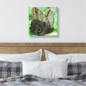 Vlinder Bloem Schilderij op Canvas Afdruk (Insitu (Slaapkamer))