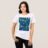 Vlinder Bloem T-Shirt (Voorkant volledig)