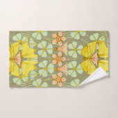 Vlinder Bloemen Botanisch Kleurrijk Bad Handdoek (Handdoek)