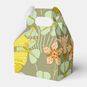 Vlinder Bloemen Botanisch Kleurrijk Bedankdoosjes (Achterkant)