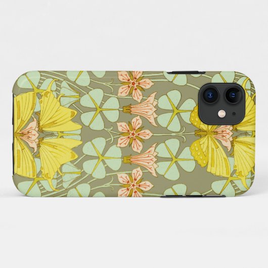 Vlinder Bloemen Botanisch Kleurrijk Case-Mate iPhone Case (Achterkant (horizontaal))
