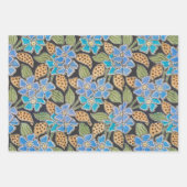 Vlinder Bloemen Botanisch Kleurrijk Inpakpapier Vel (Voorkant 3)