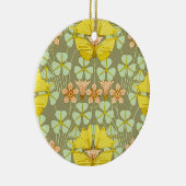 Vlinder Bloemen Botanisch Kleurrijk Keramisch Ornament (Rechts)