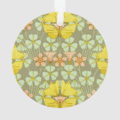 Vlinder Bloemen Botanisch Kleurrijk Ornament (achterkant)