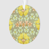 Vlinder Bloemen Botanisch Kleurrijk Ornament (voorkant)