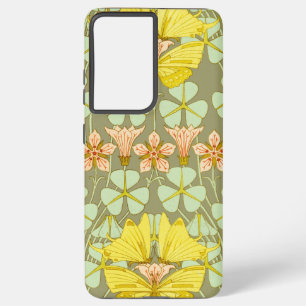 Vlinder Bloemen Botanisch Kleurrijk Samsung Galaxy Hoesje