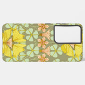 Vlinder Bloemen Botanisch Kleurrijk Samsung Galaxy Hoesje (Linkerkant)